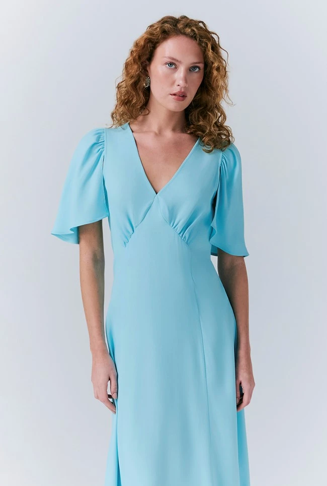 Sadie Crepe Midi Dress Sadie Crepe Midi Dress -Ghost Store D10G022 K94 33461 650px