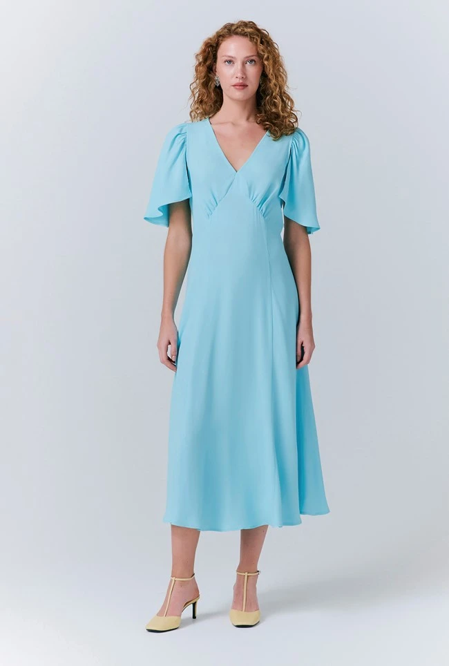 Sadie Crepe Midi Dress Sadie Crepe Midi Dress -Ghost Store D10G022 K94 33464 650px