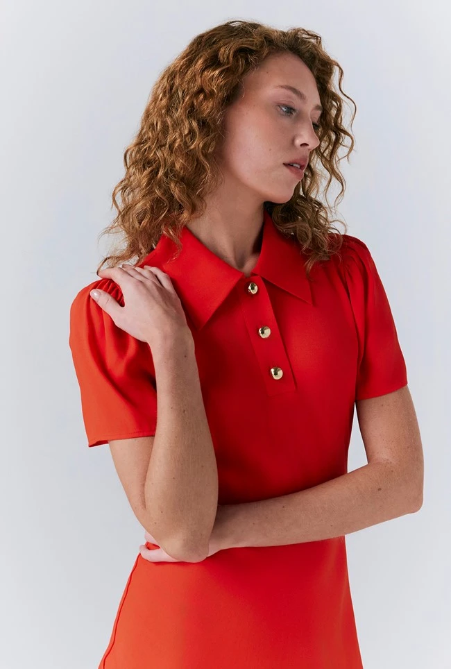 Verity Crepe Button Midi Dress Verity Crepe Button Midi Dress -Ghost Store D10G024 G01 33470 650px