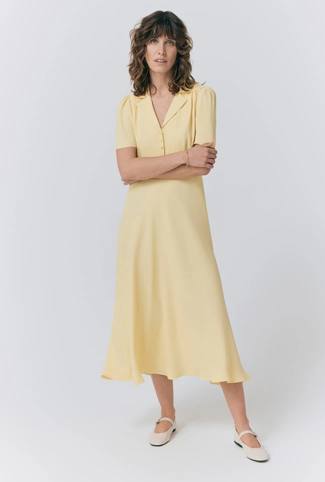 Blair Crepe Midi Tea Dress Blair Crepe Midi Tea Dress -Ghost Store D10G025 E01 33126 650px