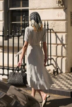 Giselle Crepe Polka Dot Wrap Dress 6 Giselle Crepe Polka Dot Wrap Dress -Ghost Store D10G030 Z08 33699 650px 964px