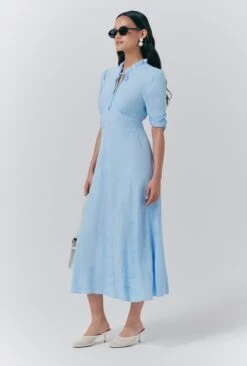 Gemma Crepe Embroidered Dress -Ghost Store D10G037 K16 33595 650px 964px