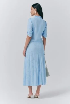 Gemma Crepe Embroidered Dress -Ghost Store D10G037 K16 33598 650px 964px