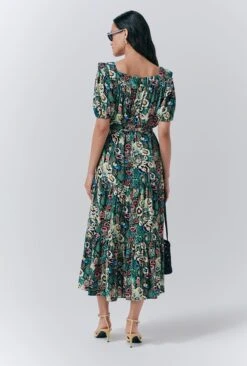 Georgia Tiered Floral Midi Dress -Ghost Store D10G038 Z78 33573 650px 964px