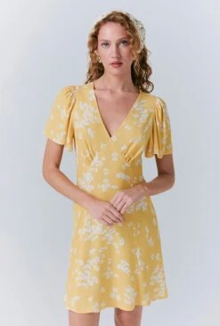 Ruby Crepe Floral Short Dress 4 Ruby Crepe Floral Short Dress -Ghost Store D10G042 Z79 33510 650px 964px