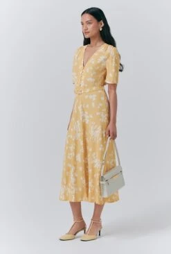 Jemima Crepe Floral Belted Midi Dress -Ghost Store D10G043 Z79 33604 650px 964px