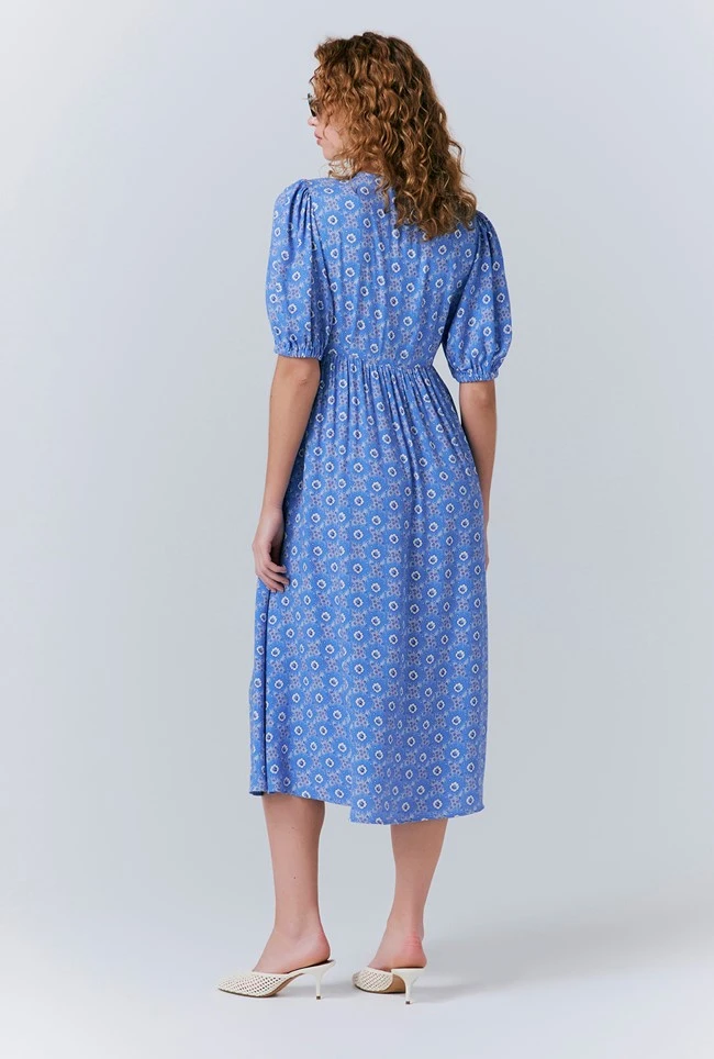 Nellie Crepe Collared Midi Smock Dress Nellie Crepe Collared Midi Smock Dress -Ghost Store D10G047 Z82 33532 650px