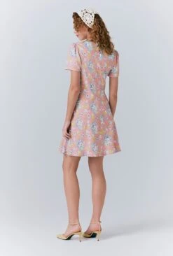 Lucy Crepe Floral Short Dress -Ghost Store D10G051 Z86 33613 650px 964px