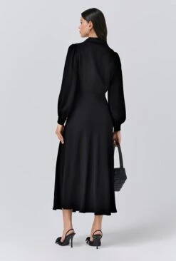 Wendy Crepe Collared Neck Midi Dress -Ghost Store D11G009 K10 33853 650px 964px