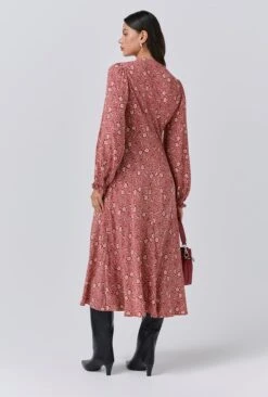 Stella Floral Crepe Tie Front Midi Dress -Ghost Store D11G043 ZA5 33948 650px 964px