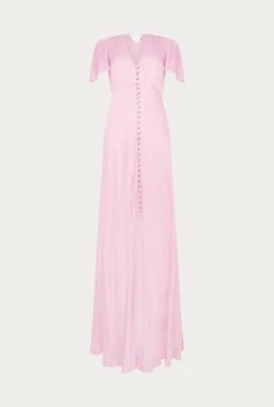 Delphine Satin Maxi Dress Pink 5 Delphine Satin Maxi Dress Pink -Ghost Store DF46CA H50 26497 650px 964px