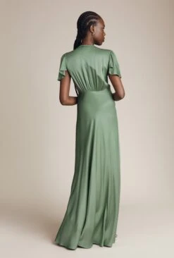 Delphine Satin Maxi Dress Soft Green 3 Delphine Satin Maxi Dress Soft Green -Ghost Store DF46CA J61 26499 650px 964px
