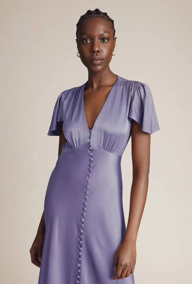 Delphine Satin Maxi Dress Violet Delphine Satin Maxi Dress Violet -Ghost Store DF46CA L02 26506 650px