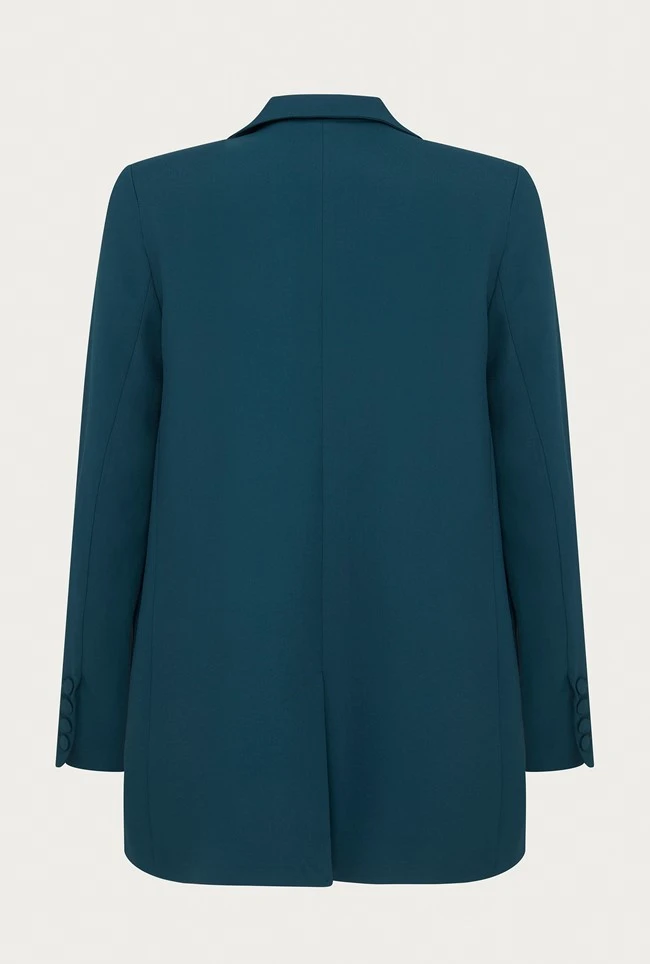 Wren Crepe Blazer Petrol Green Wren Crepe Blazer Petrol Green -Ghost Store J05G002 K72 25920 650px