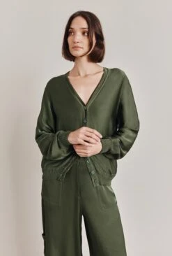 Mia Satin Bomber Jacket Thyme 2 Mia Satin Bomber Jacket Thyme -Ghost Store J06G001 J96 28647 650px 964px