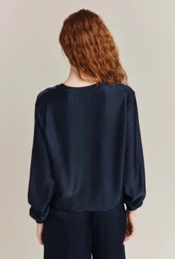 Mia Satin Bomber Jacket Navy -Ghost Store J06G001 K10 26563 650px 964px