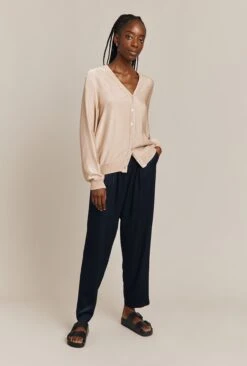 Mia Satin Bomber Jacket Stone -Ghost Store J06G001 N04 26941 650px 964px