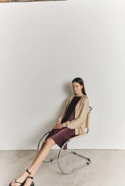 Mia Satin Bomber Jacket Stone -Ghost Store J06G001 N04 27084 650px 964px