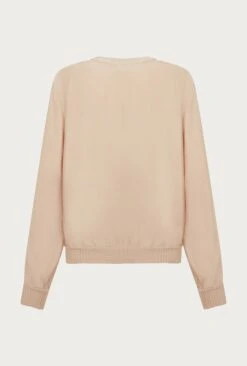 Mia Satin Bomber Jacket Stone -Ghost Store J06G001 N04 27160 650px 964px