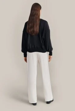 Anouk Satin Bomber Jacket Black -Ghost Store J07G004 A01 29079 650px 964px