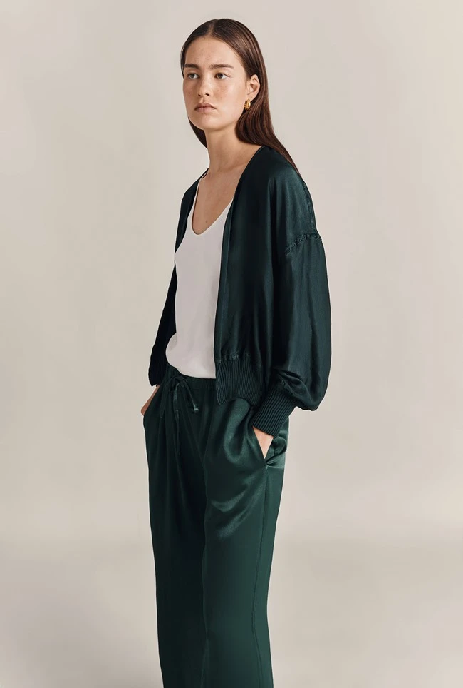 Anouk Satin Bomber Jacket Cedar Anouk Satin Bomber Jacket Cedar -Ghost Store J07G004 J21 29087 650px