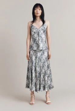 Kayla Snake Satin Top -Ghost Store LT08G001 Z13 30862 650px 964px