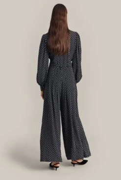 Flora Crepe Jumpsuit Black Spot -Ghost Store O07G003 Z14 29135 650px 964px