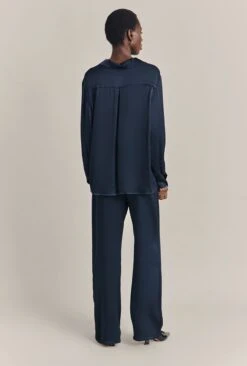 Imogen Satin Wide Leg Trouser Navy -Ghost Store P06G003A K10 29922 650px 964px