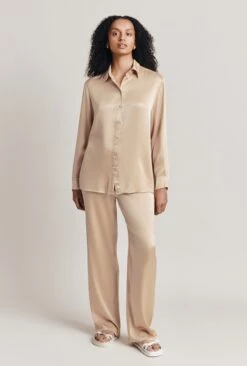 Imogen Satin Wide Leg Trouser Stone -Ghost Store P06G003A N04 28059 650px 964px