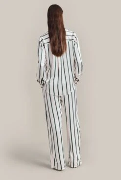 Imogen Satin Wide Leg Trouser Green Stripe 2 Imogen Satin Wide Leg Trouser Green Stripe -Ghost Store P06G003A Z80 29382 650px 964px