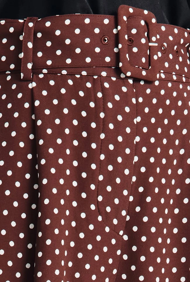 Clara Crepe Palazzo Trousers Delores Spot Clara Crepe Palazzo Trousers Delores Spot -Ghost Store P07G018 Z16 29275 650px