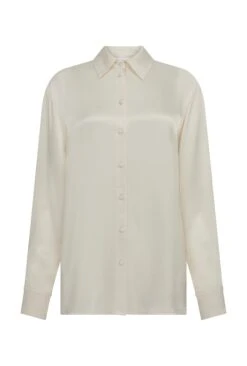 Ellie Satin Shirt Ivory -Ghost Store Q06G007A M12 28487 650px 964px
