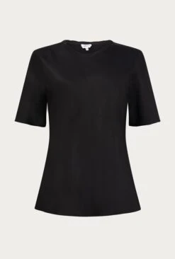 Ivy Satin Top Black -Ghost Store Q06G008A A01 26542 650px 964px