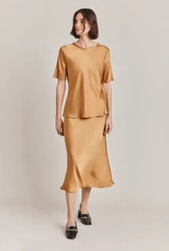 Ivy Satin Top Tobacco Brown 4 Ivy Satin Top Tobacco Brown -Ghost Store Q06G008A D33 28628 650px 964px