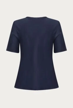 Ivy Satin Top Navy -Ghost Store Q06G008A K10 26541 650px 964px