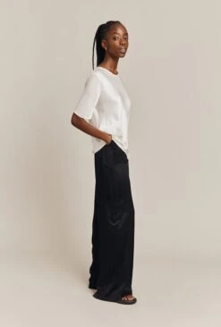 Ivy Satin Top Ivory -Ghost Store Q06G008A M12 26650 650px 964px