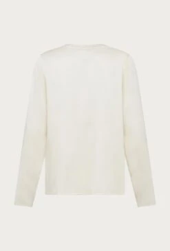 Efie Satin Long Sleeve Blouse Ivory -Ghost Store Q06G010 M12 27246 650px 964px