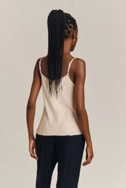 Jana Satin Cami Top Stone -Ghost Store Q06G011 N04 26701 650px 964px