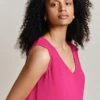 Camila Crepe Top Bright Pink
