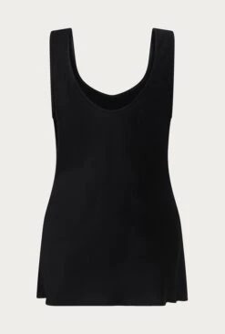 Margot Satin Top Black -Ghost Store Q06G015 A01 27805 650px 964px