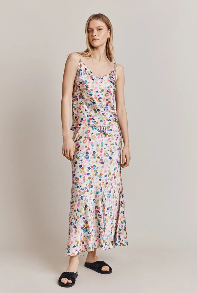 Grace Satin Cami Top Pink Umbrella Petals Grace Satin Cami Top Pink Umbrella Petals -Ghost Store Q06G019 Z58 28197 650px