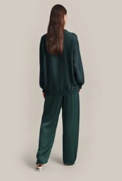 Grace Satin Sweatshirt Cedar -Ghost Store Q07G003 J21 29143 650px 964px