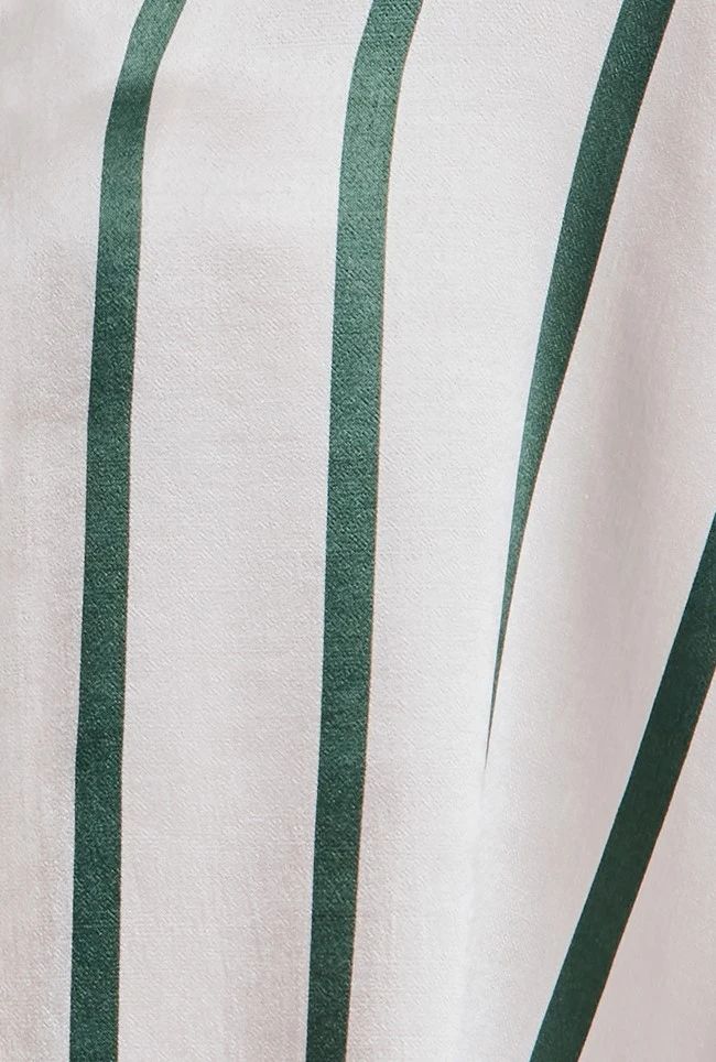 Amy Satin Long Sleeve Shirt Green Stripe Amy Satin Long Sleeve Shirt Green Stripe -Ghost Store Q07G009 Z80 28988 650px