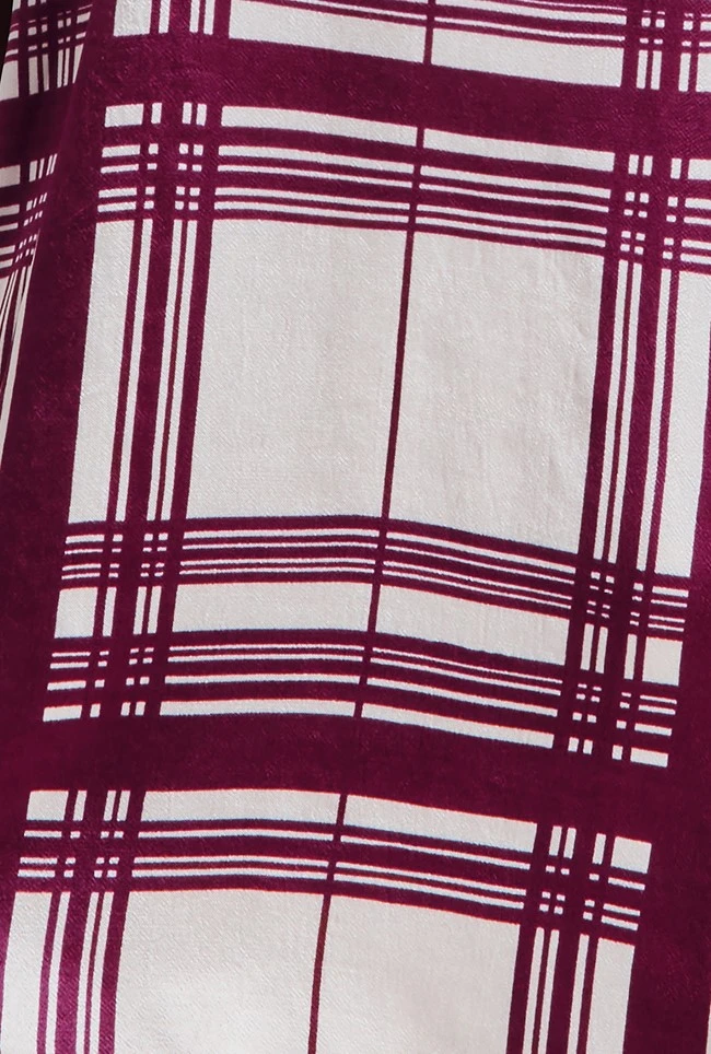 Amy Satin Long Sleeve Shirt Purple Check Amy Satin Long Sleeve Shirt Purple Check -Ghost Store Q07G009 Z84 28993 650px