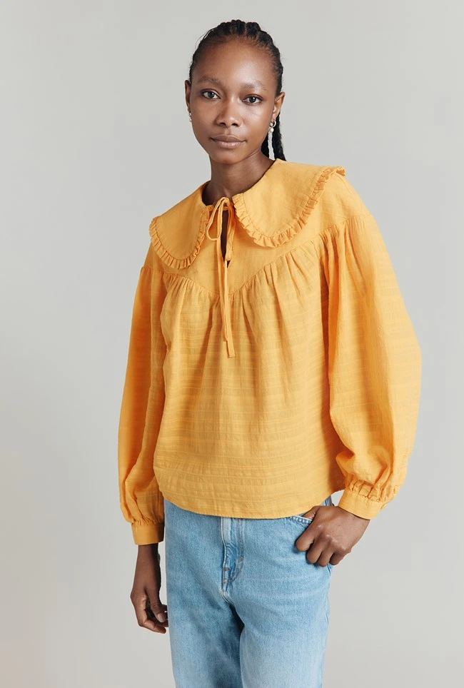 Daisy Jacquard Cotton Blouse Daisy Jacquard Cotton Blouse -Ghost Store Q08G005 E04 31410 650px