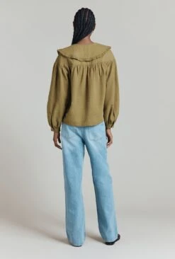 Daisy Jacquard Cotton Shirt -Ghost Store Q08G005 J17 31416 650px 964px