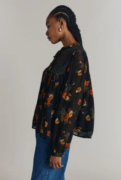 Jennifer Georgette Mixed Floral Blouse -Ghost Store Q09G014 Z47 32421 650px 964px