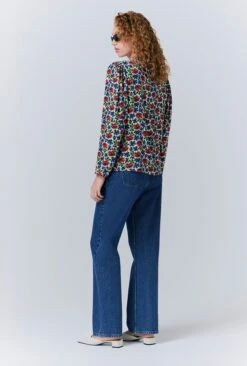 Lydie Crepe Floral Button Up Blouse -Ghost Store Q10G011 Z73 33409 650px 964px