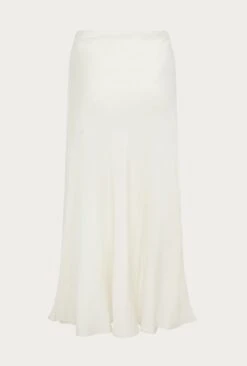 Luna Satin Slip Skirt Ivory -Ghost Store S05G002A M12 26384 650px 964px