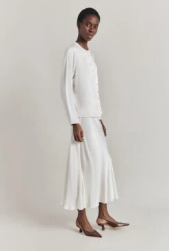 Luna Satin Slip Skirt Ivory -Ghost Store S05G002A M12 29914 650px 964px